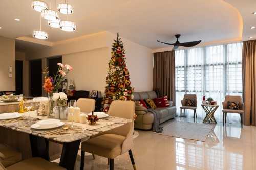 Modern Living Room at Woodlands | 690 woodlands