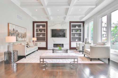 Contemporary Living Room at Springleaf Avenue