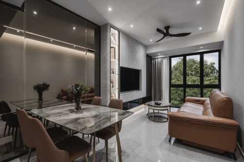 Contemporary Living Room at 20 Jalan Raja Udang