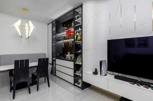 Modern Living Room at Punggol Central