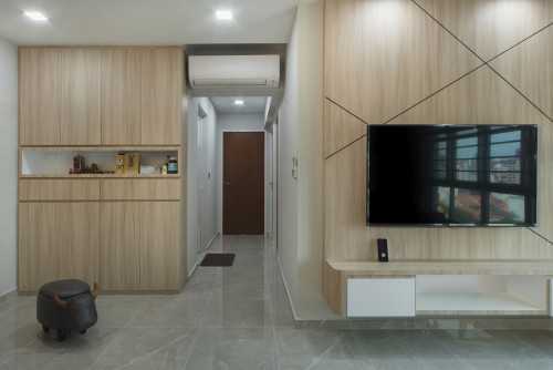 Contemporary Living Room at Bendemeer Road