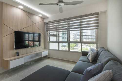 Contemporary Living Room at Bendemeer Road