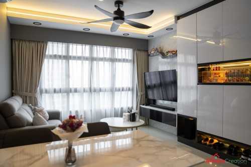 Scandinavian Living Room at 466 Clementi