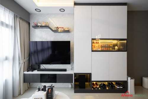 Scandinavian Living Room at 466 Clementi