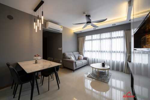 Scandinavian Living Room at 466 Clementi