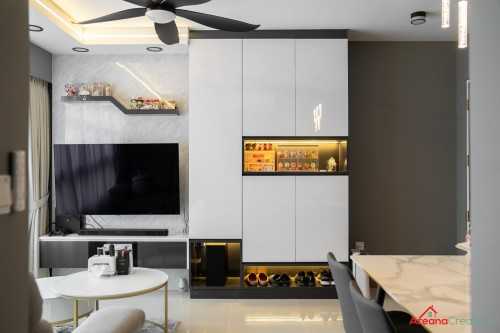 Scandinavian Living Room at 466 Clementi