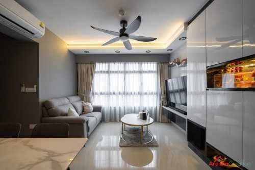 Scandinavian Living Room at 466 Clementi