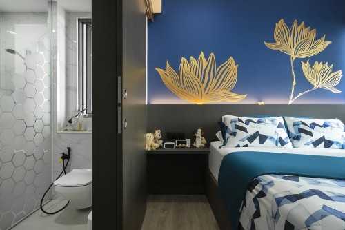 Contemporary Bedroom at Forest Woods Residences