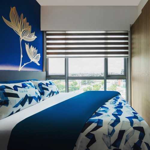 Contemporary Bedroom at Forest Woods Residences