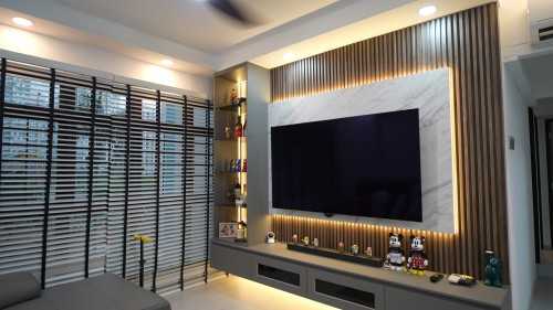 Modern Living Room at 403 Fernvale Lane