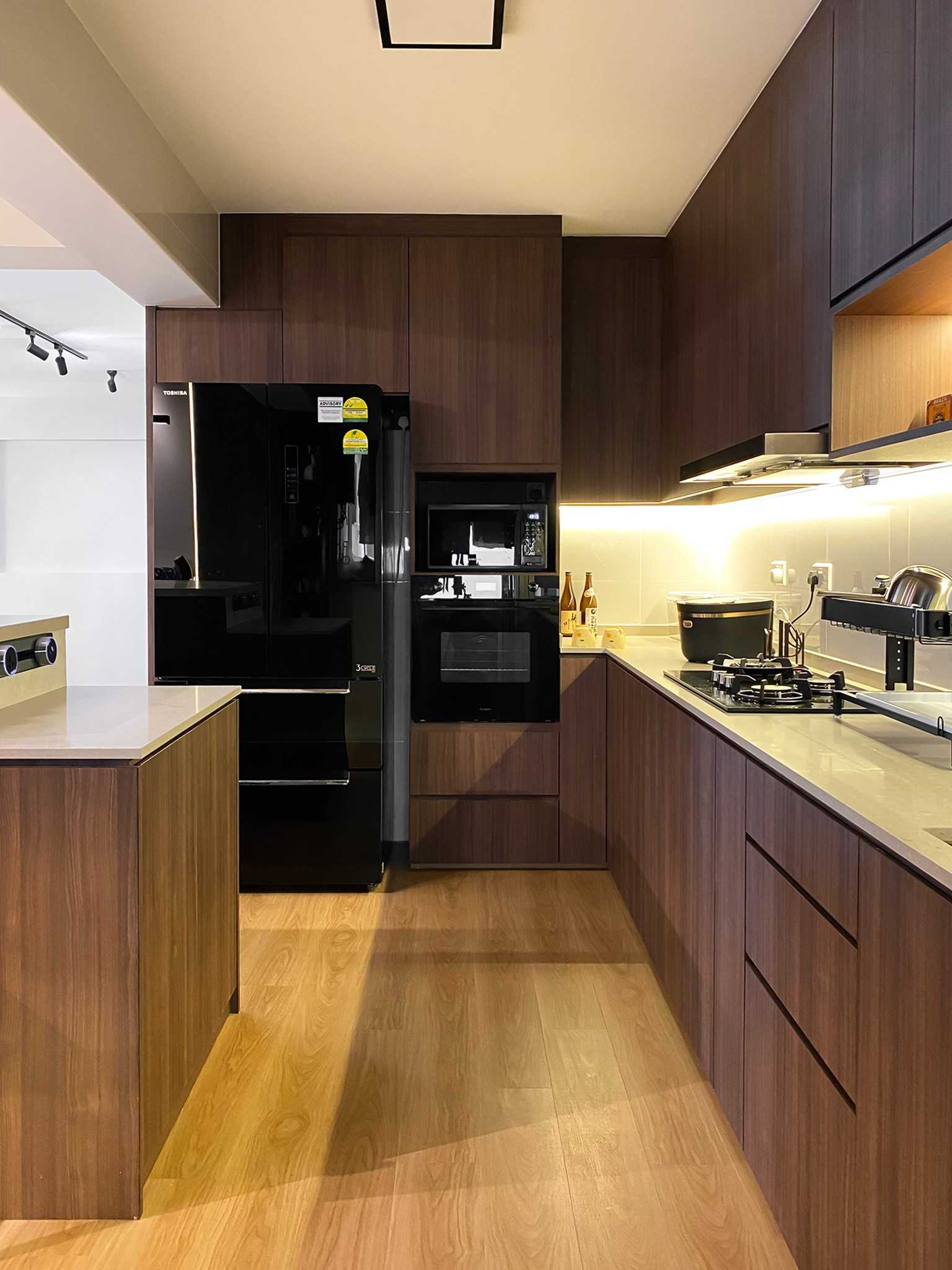 Scandinavian Kitchen with Kitchen Backsplash and Kitchen Accessories