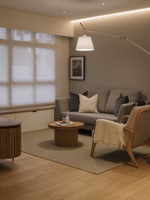 Modern Living Room at 113A Alkaff Crescent