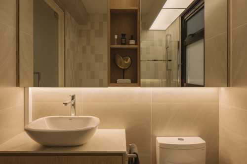 Modern Bathroom at 113A Alkaff Crescent