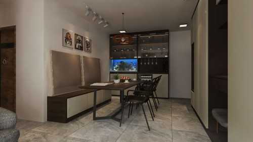 Contemporary Dining Room at Blk 25 Yishun St #04-10