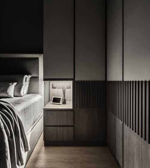 Contemporary Bedroom at Dark Contemporary