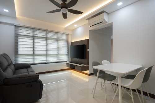 Contemporary Living Room at 63 Greentops @ Sims Place