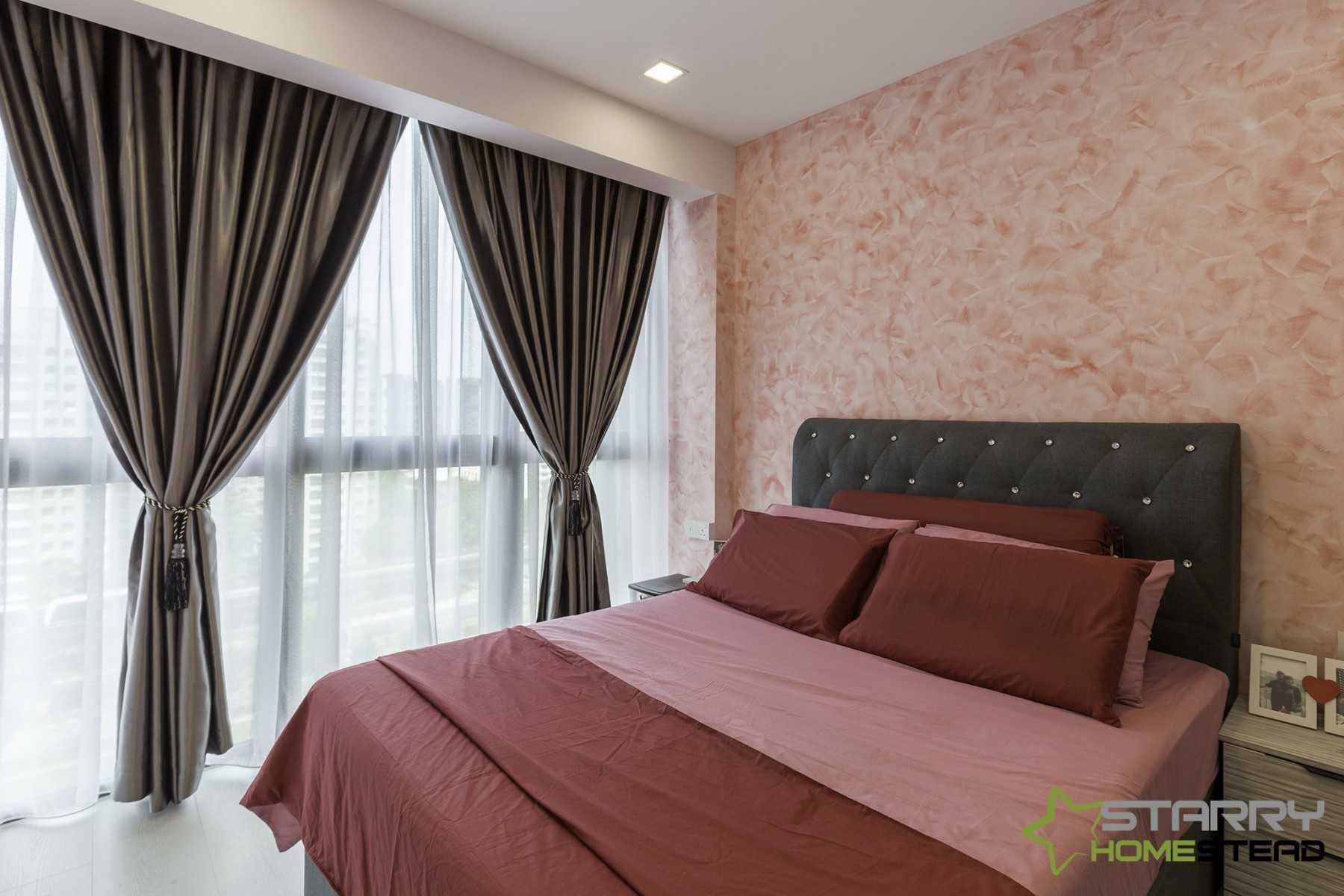 Modern Bedroom with Bedside Table and Bed