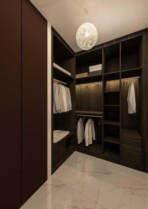 Modern Walk-in Wardrobe at Blk 25 Yishun