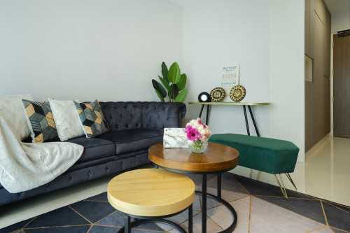 Contemporary Living Room at Canberra Street