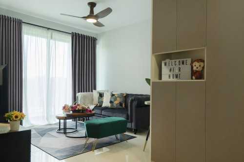 Contemporary Living Room at Canberra Street