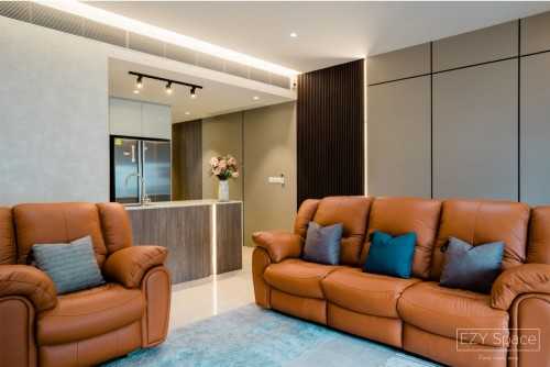 Modern Living Room at Condo @ Amber Road