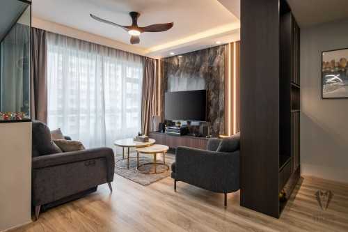 Contemporary Living Room at boon lay 216a
