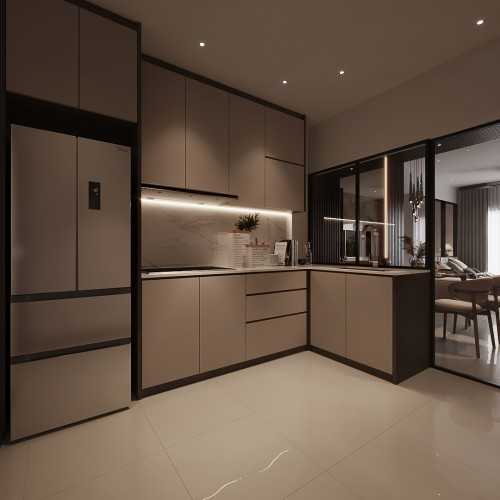 Contemporary Kitchen at Tampines @ treasure 3