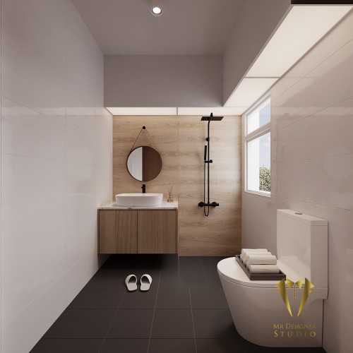 Scandinavian Bathroom at tampines green court 1