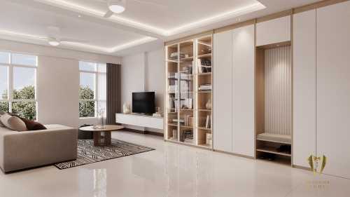 Scandinavian Living Room at tampines green court 1