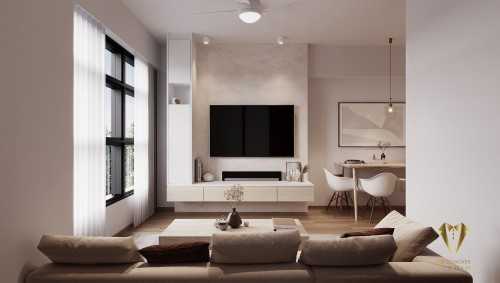 Scandinavian Living Room at 438B northshore