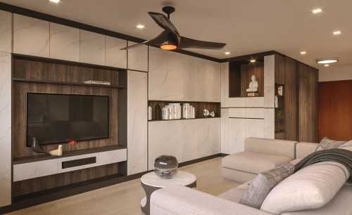 Contemporary Living Room at Blk 128B Edgedale Plain