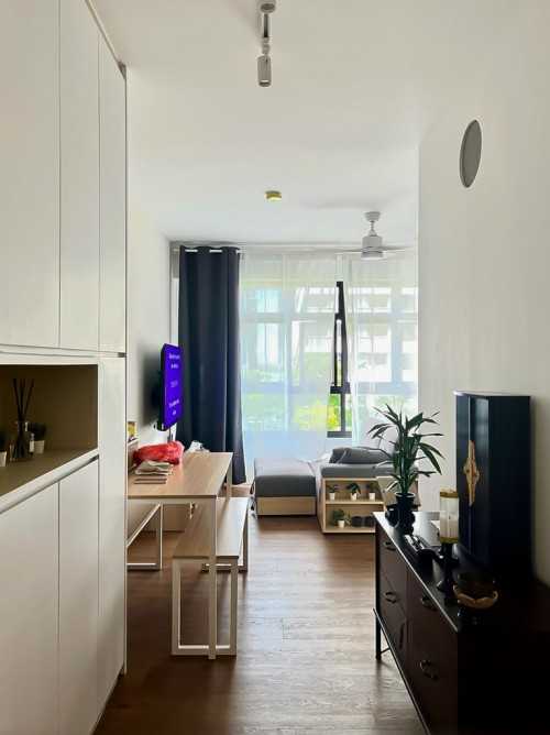 Scandinavian Living Room at Northshore Trio