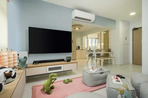 Contemporary Living Room at Bedok South Road