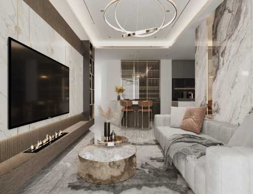 Modern Living Room at The Essence