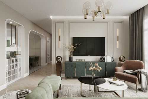 Modern Living Room at Dakota Breeze