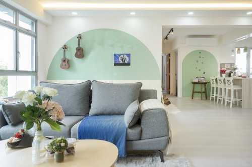 Contemporary Living Room at Woodlands St 13
