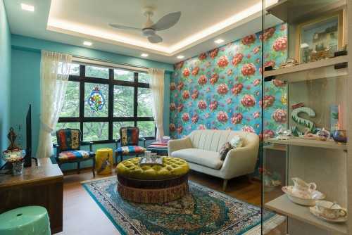Transitional Living Room at Toa Payoh East