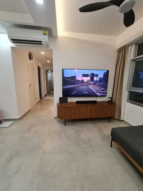 Contemporary Living Room at Anchorvale Street