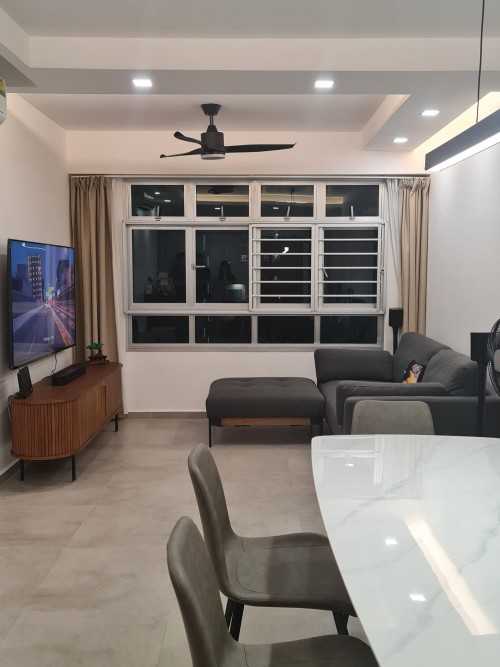 Contemporary Living Room at Anchorvale Street