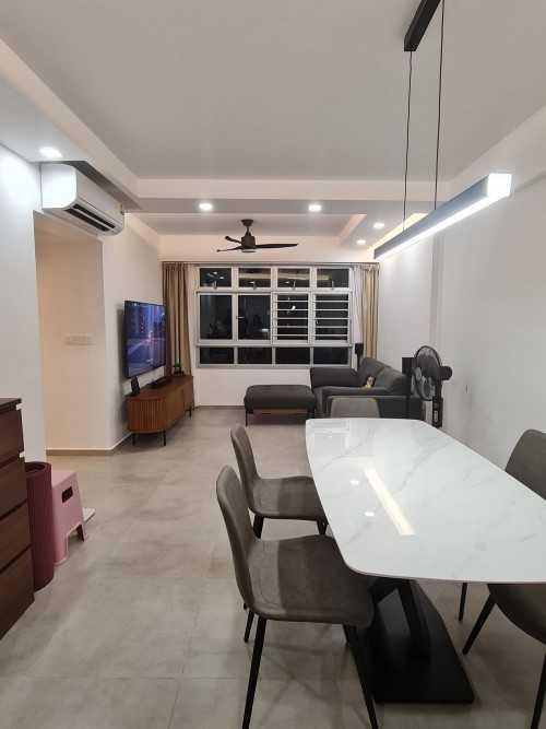 Contemporary Living Room at Anchorvale Street