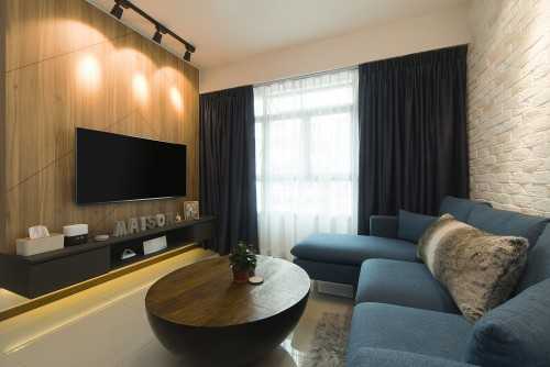 Contemporary Living Room at Anchovale Crescent