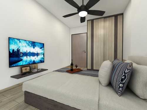 Contemporary Bedroom at Anchorvale Road