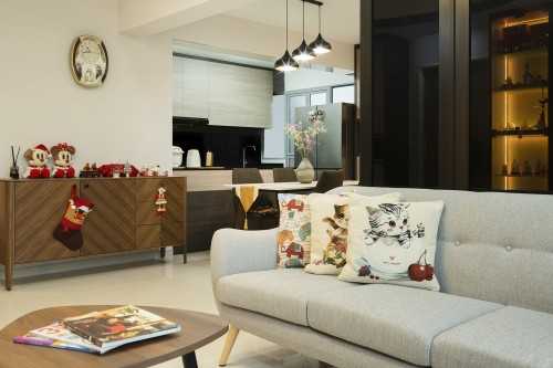 Contemporary Living Room at Hougang St