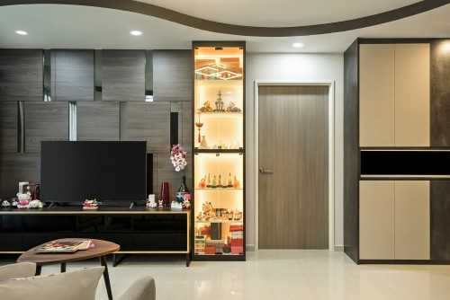 Contemporary Living Room at Hougang St