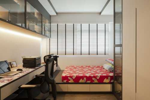 Contemporary Bedroom at Hougang St
