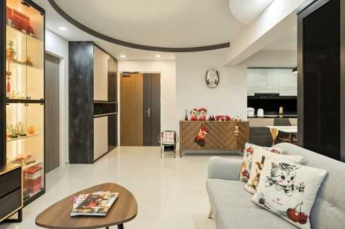 Contemporary Living Room at Hougang St