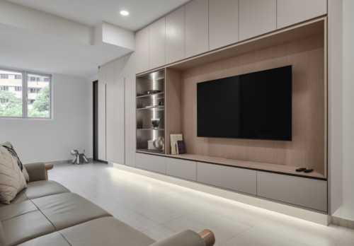 Scandinavian Living Room at 465 Ang Mo Kio