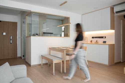 Minimalist Dining Room at 613 punggol drive