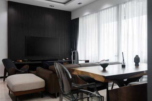 Contemporary Living Room at Orchard | Martin Place Residence