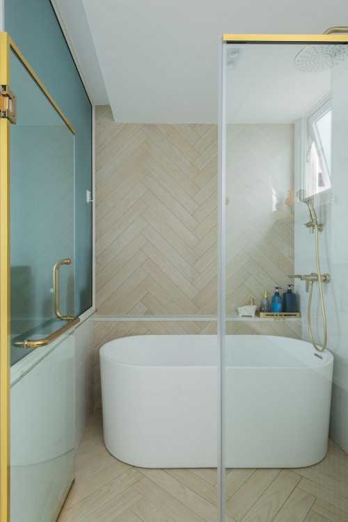 Contemporary Bathroom at 17 Canberra Dr